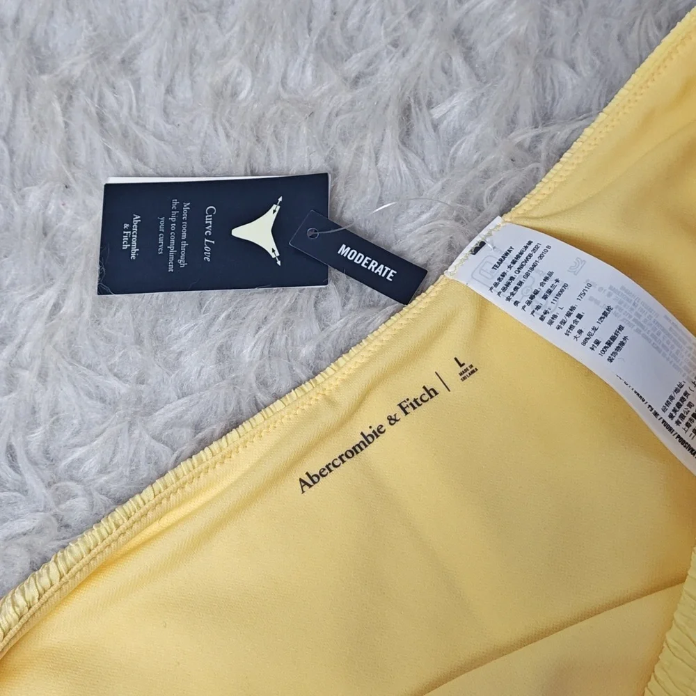 Abercrombie & Fitch Yellow Bikini Bottom - Picture 3 of 5